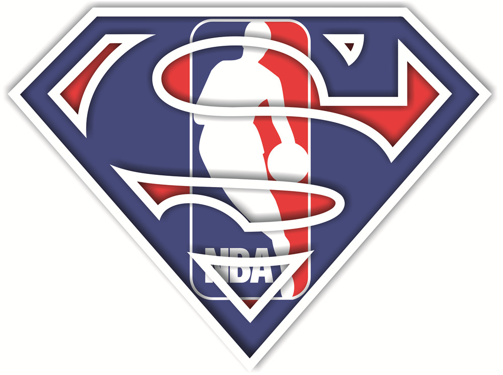National Basketball Association superman fabric transfer
